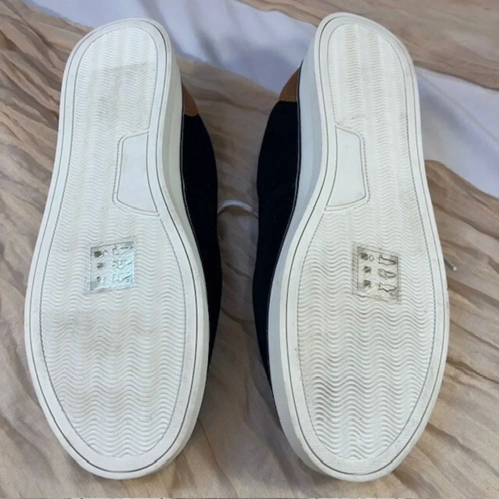 Chaps Mens Low Profile Black/White Canvas Shoes Size 7.5‎  NWOB